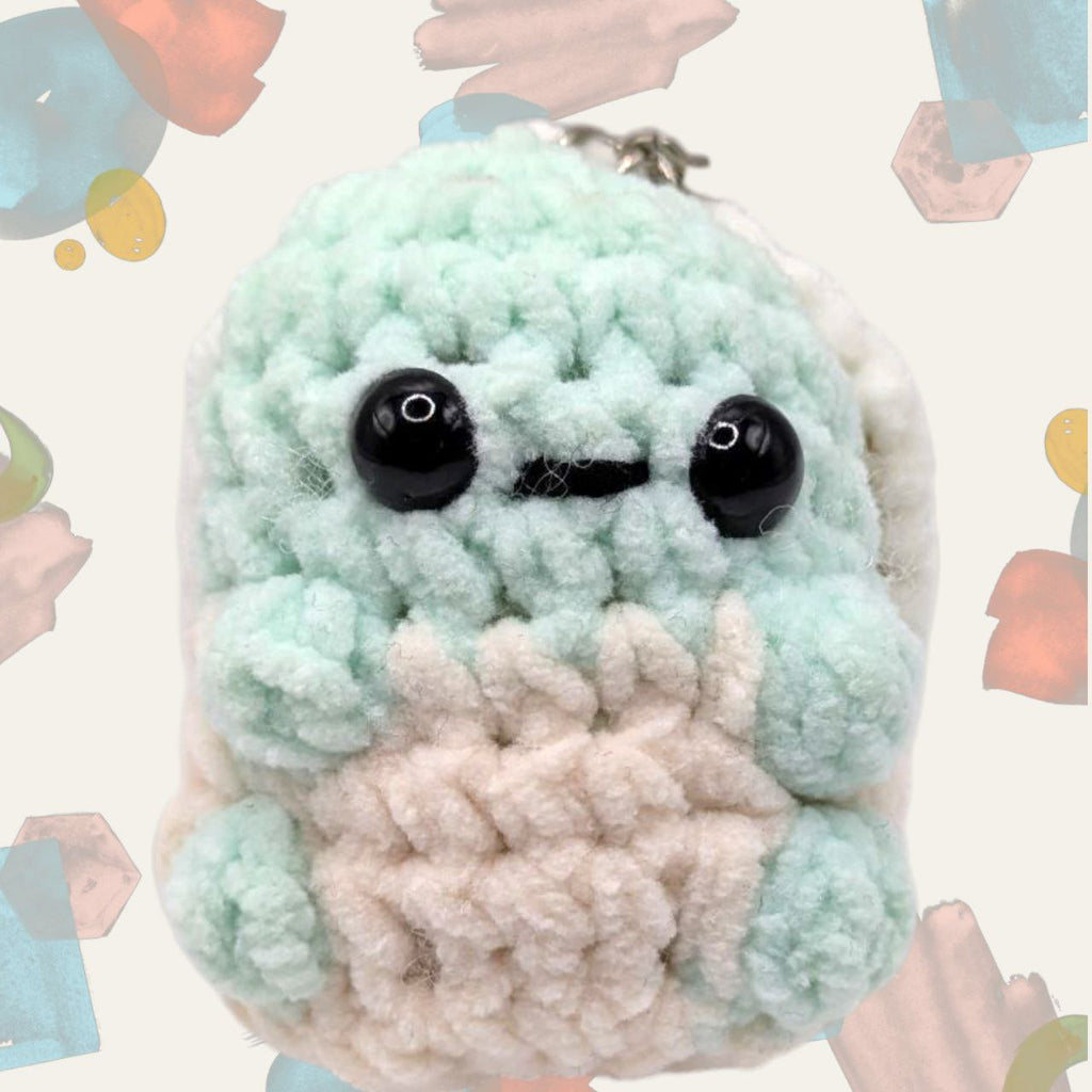 Squirtle Squeaky Crochet Keychain