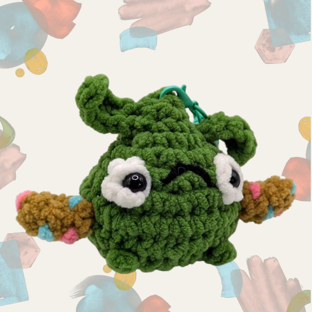 Trubbish Squeaky Crochet Keychain