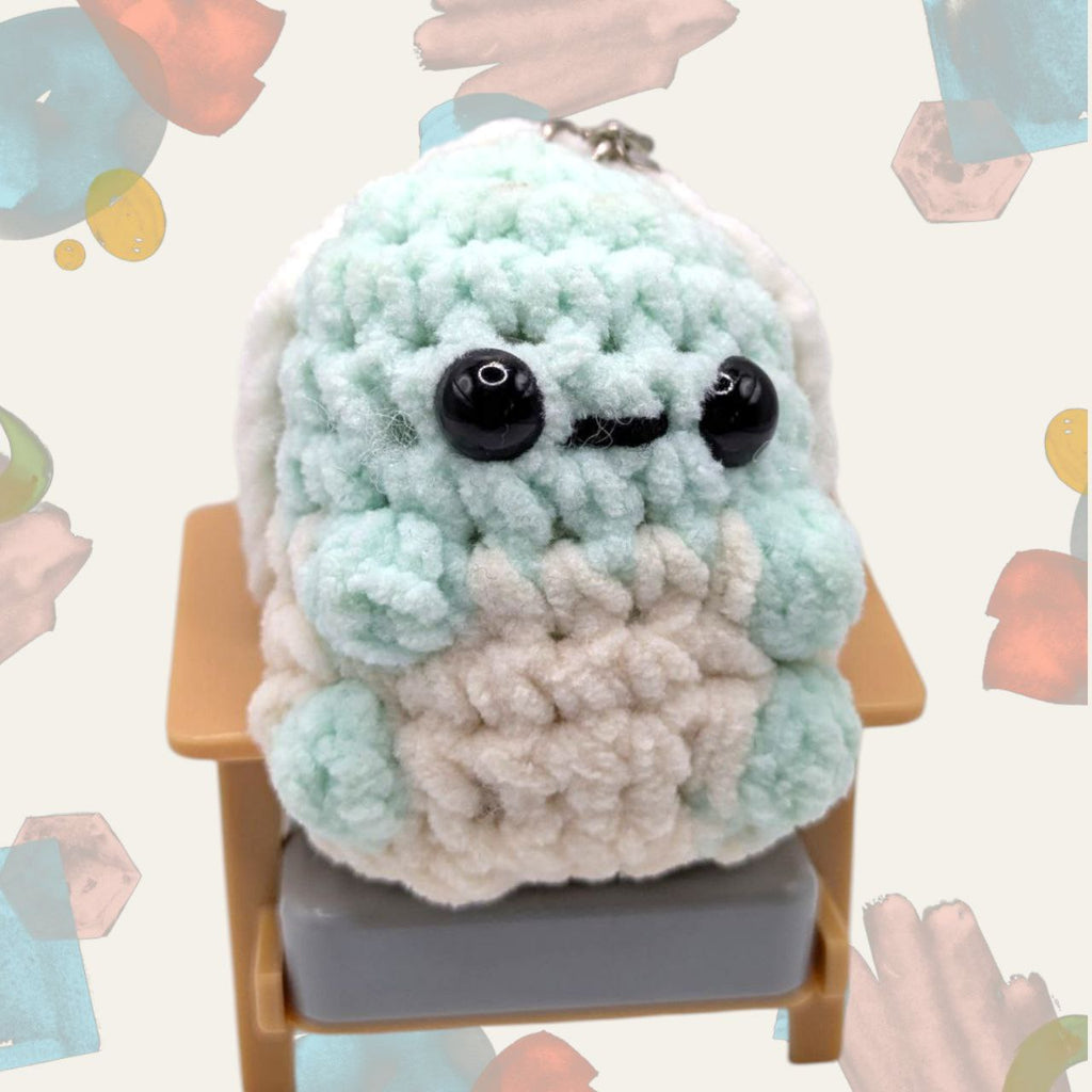 Squirtle Squeaky Crochet Keychain