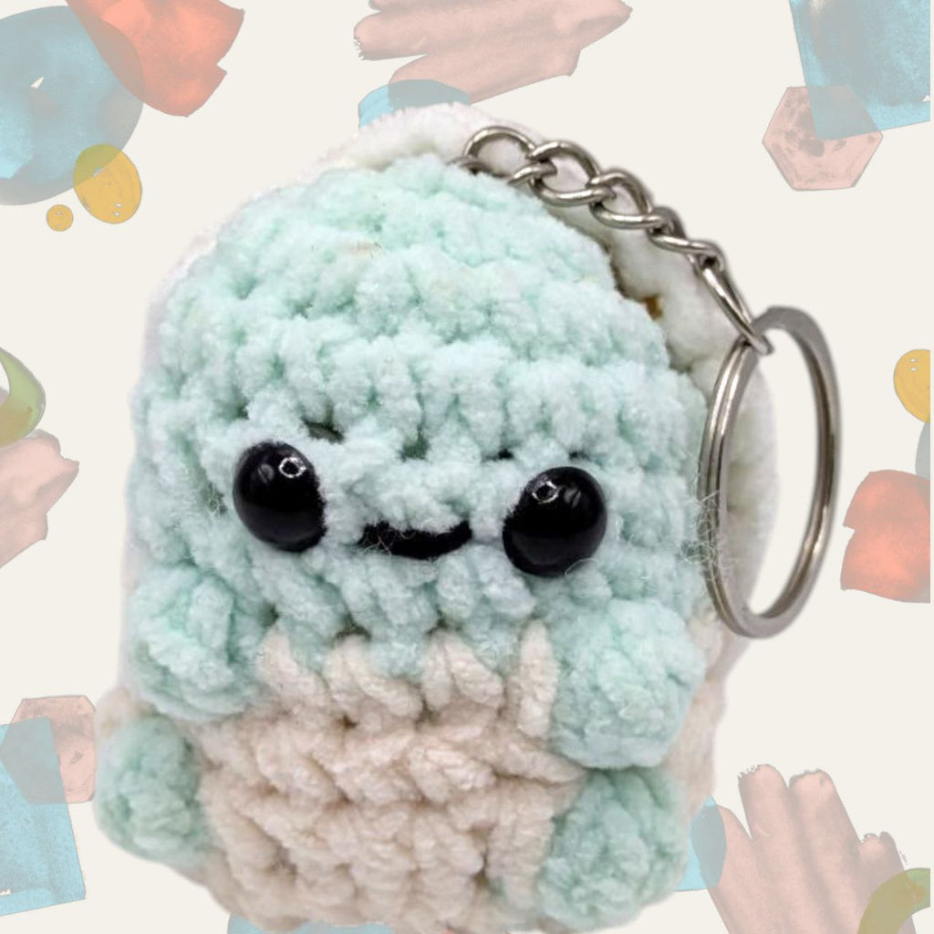 Squirtle Squeaky Crochet Keychain