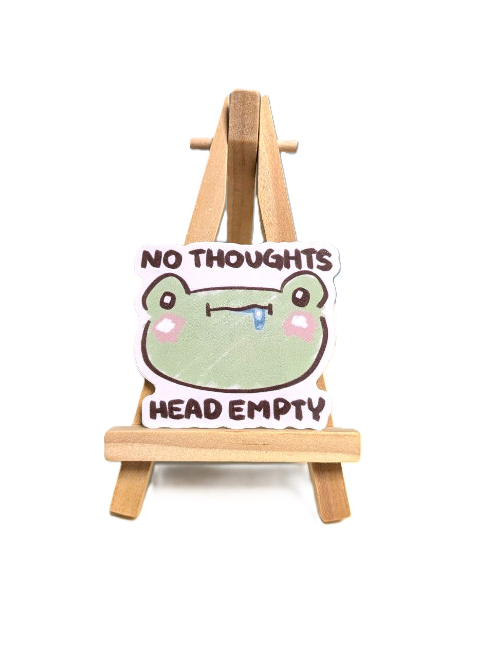 No Thoughts Head Empty Vinyl Sticker