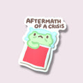 Aftermath Of A Crisis Vinyl Sticker