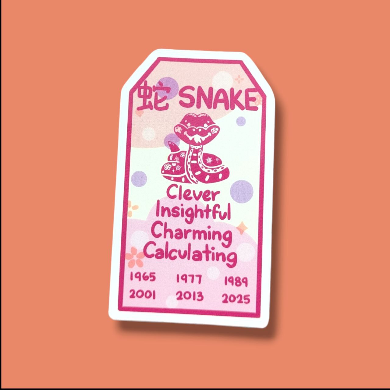Snake Zodiac Vinyl Sticker