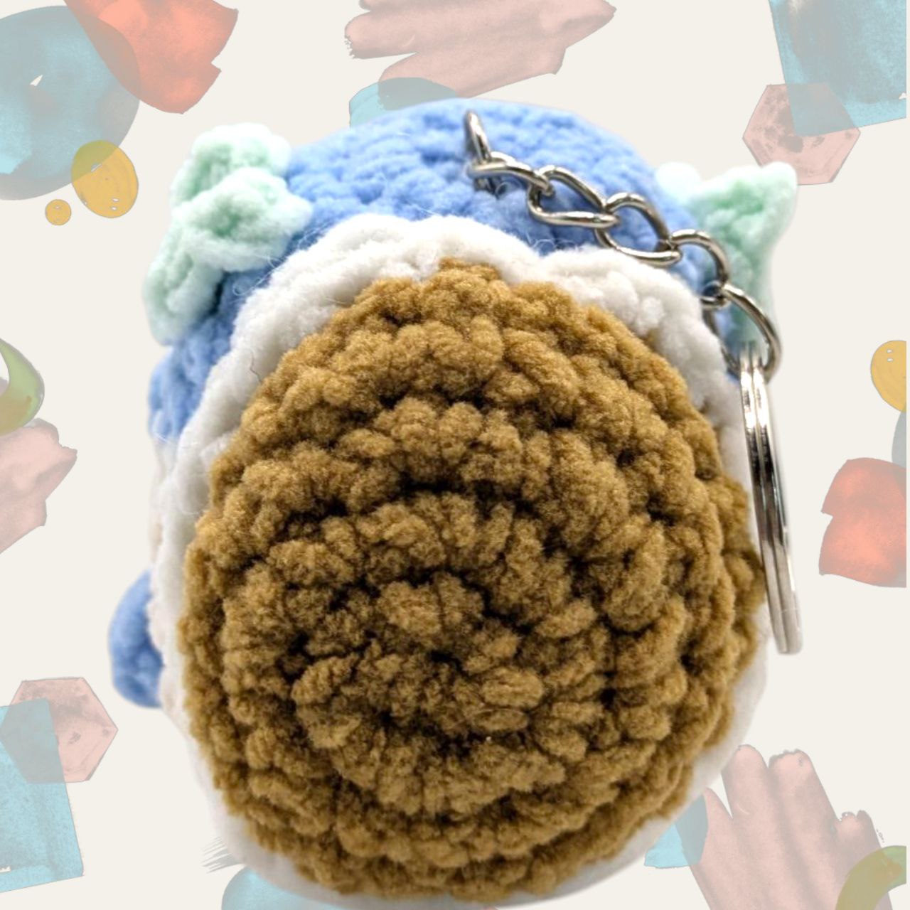 Wartortle Squeaky Crochet Keychain