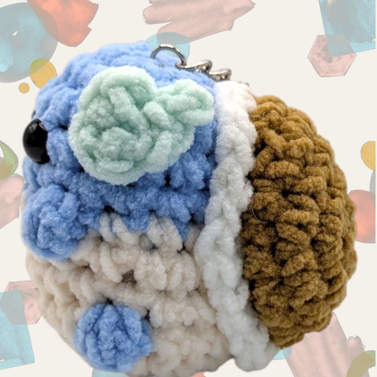 Wartortle Squeaky Crochet Keychain