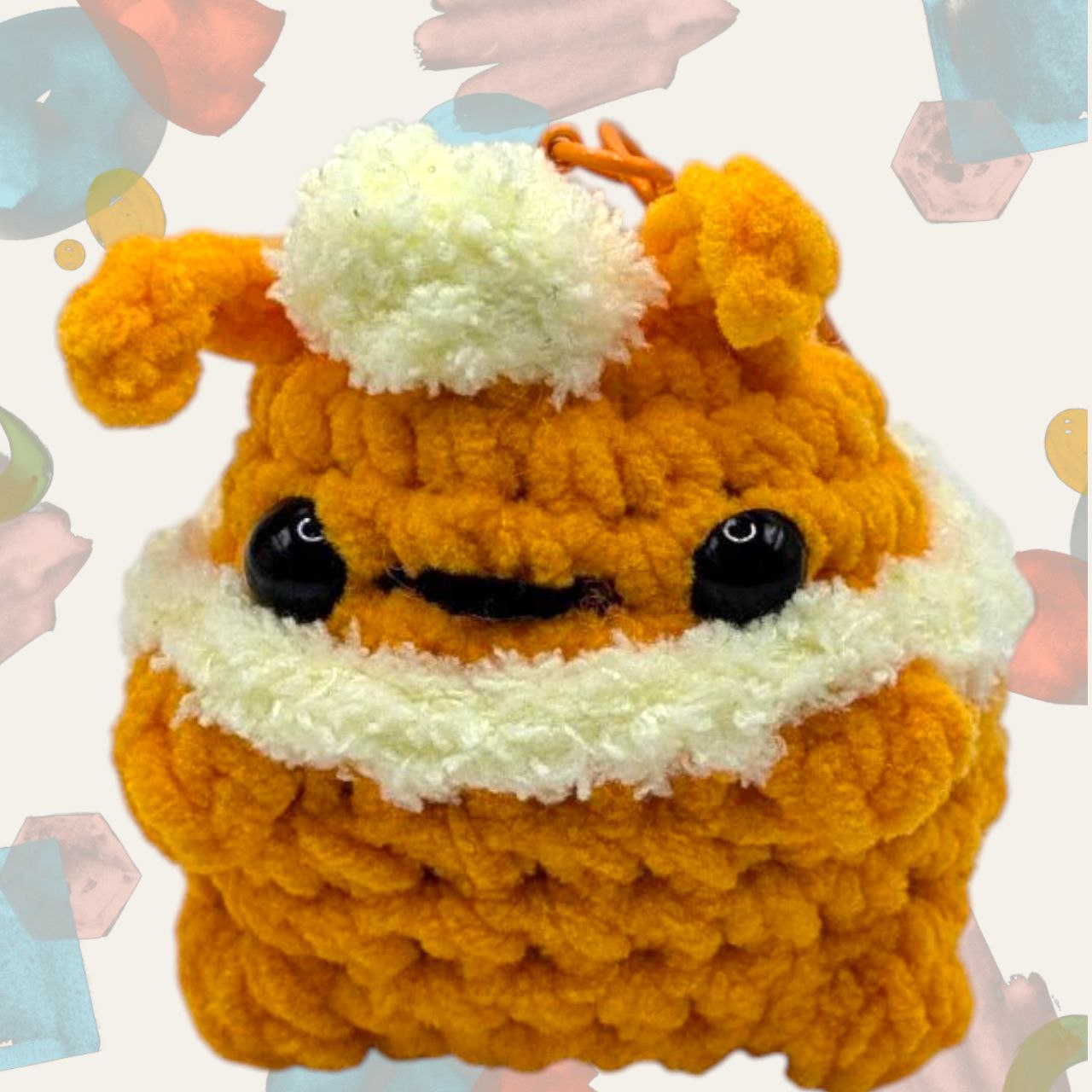 Flareon Squeaky Crochet Keychain