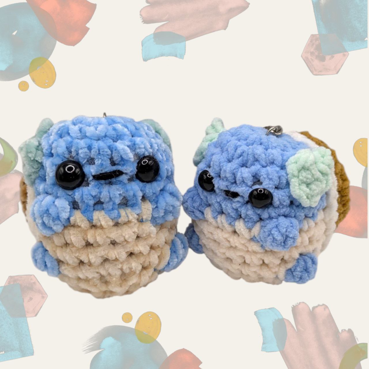 Wartortle Squeaky Crochet Keychain