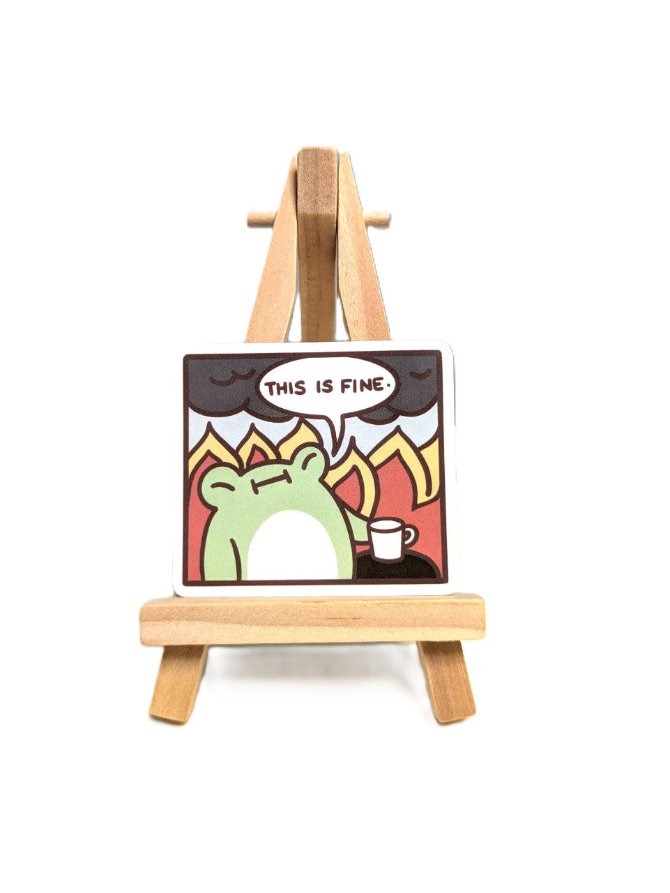 This Is Fine Vinyl Sticker