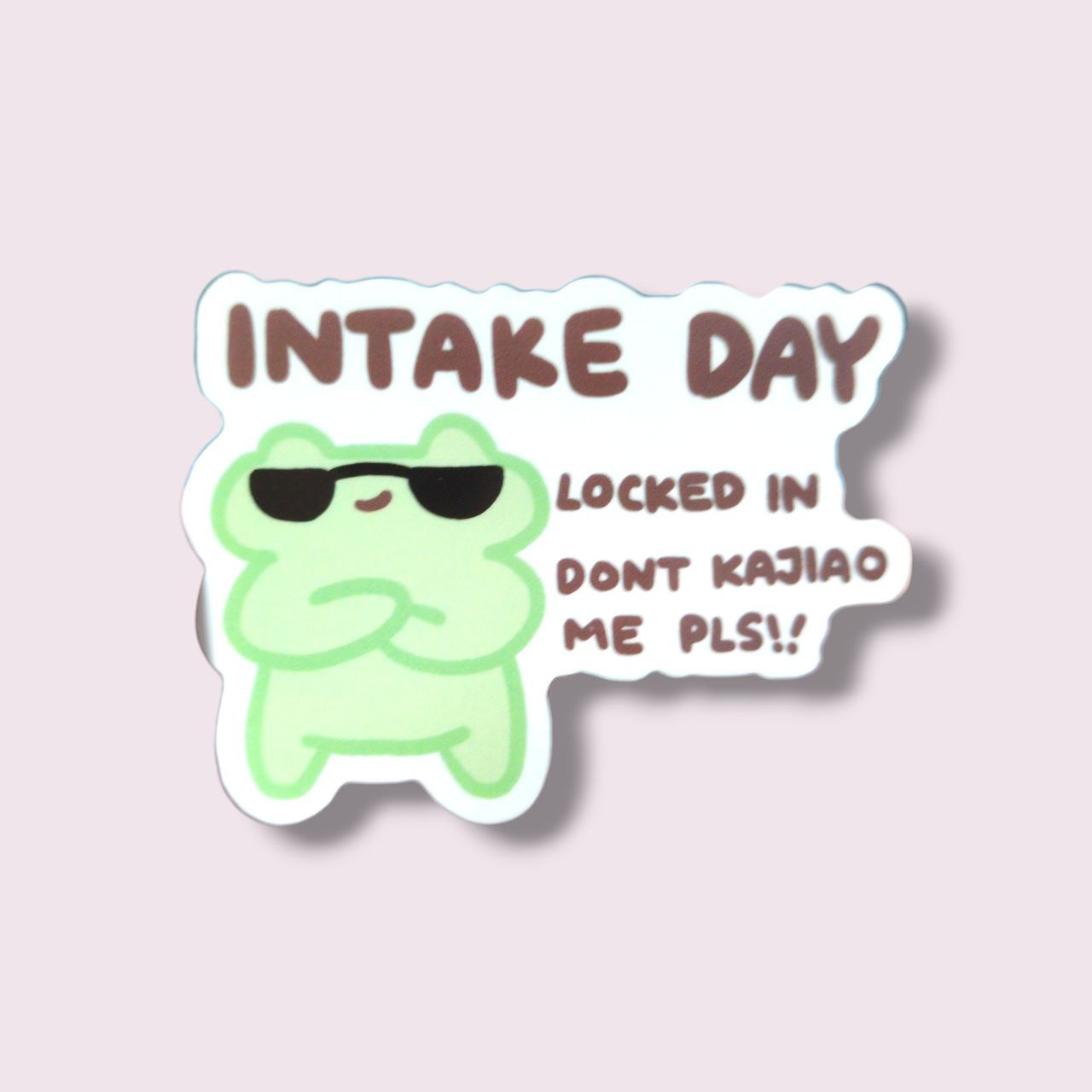 Intake Day, Locked In Vinyl Sticker