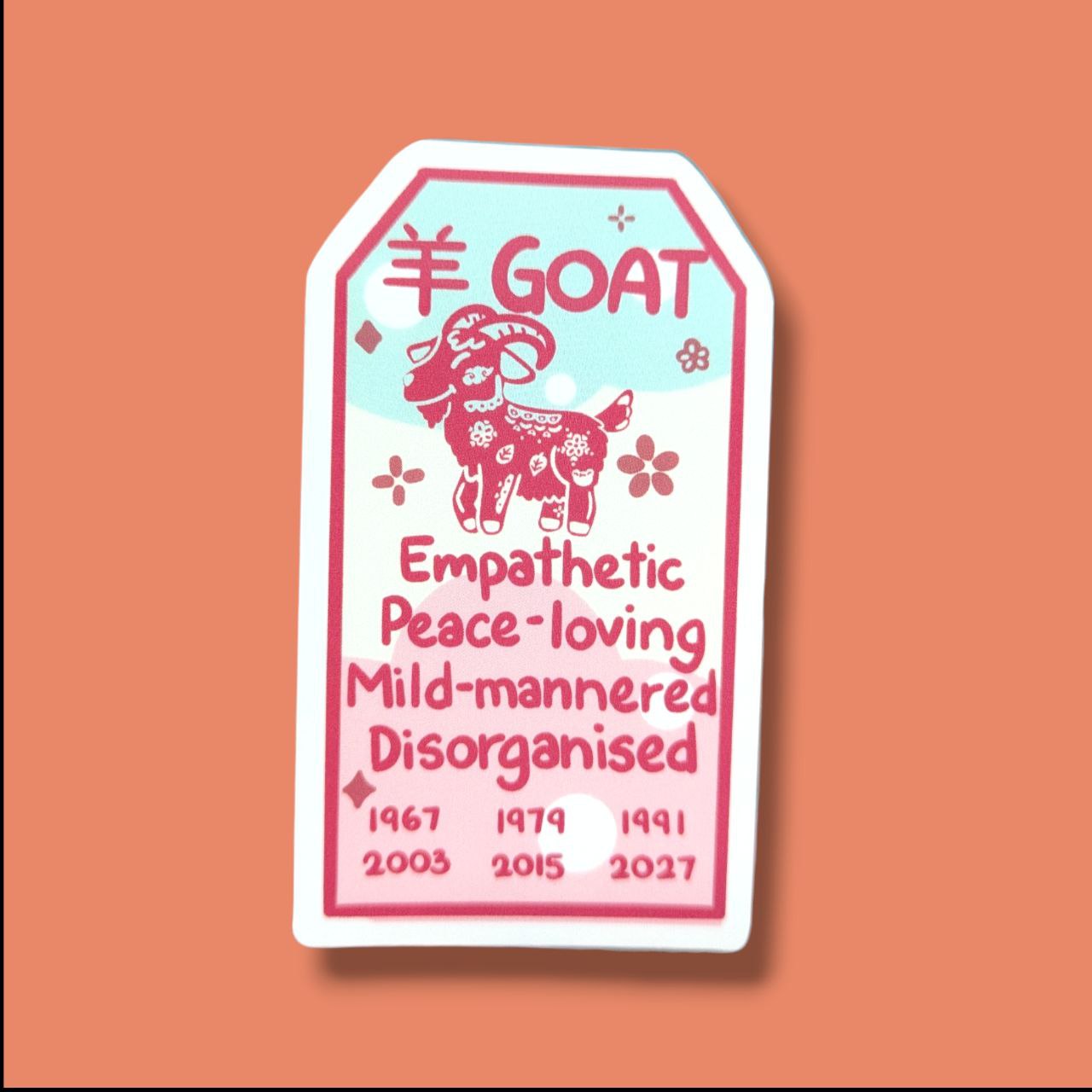 Goat Zodiac Vinyl Sticker