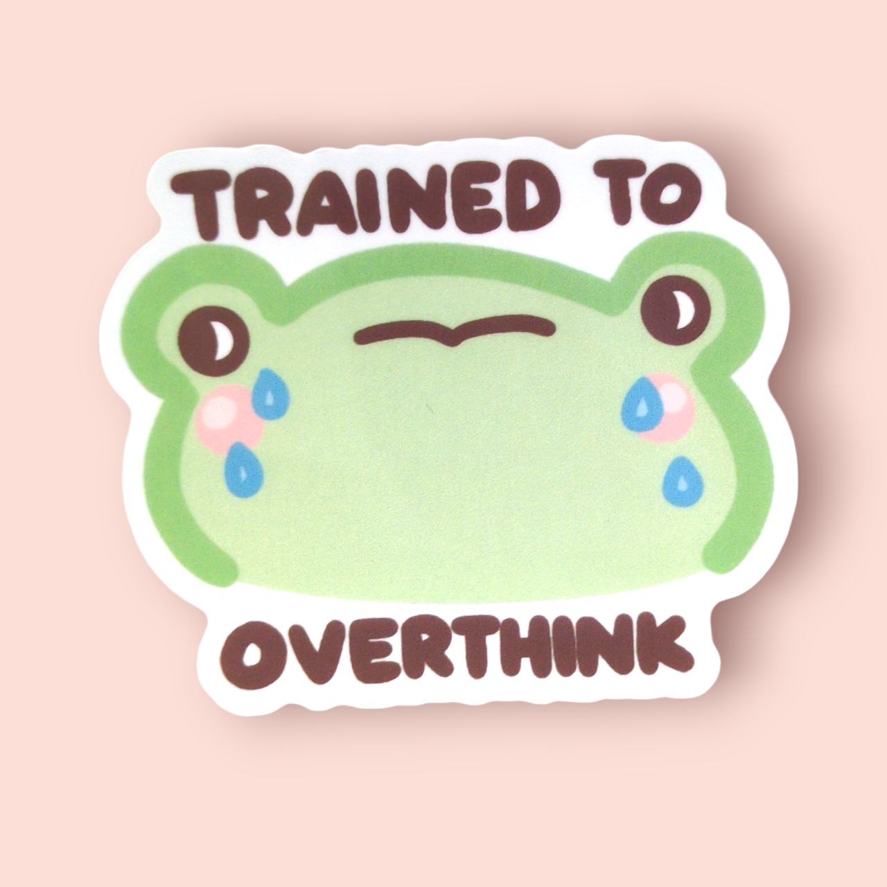 Trained to Overthink Vinyl Sticker