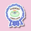 Highest caseload Vinyl Sticker