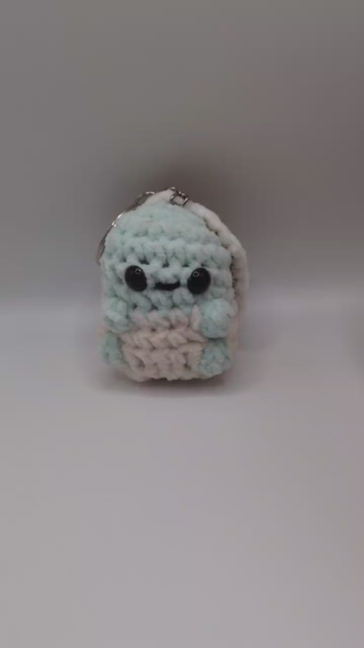 Squirtle Squeaky Crochet Keychain