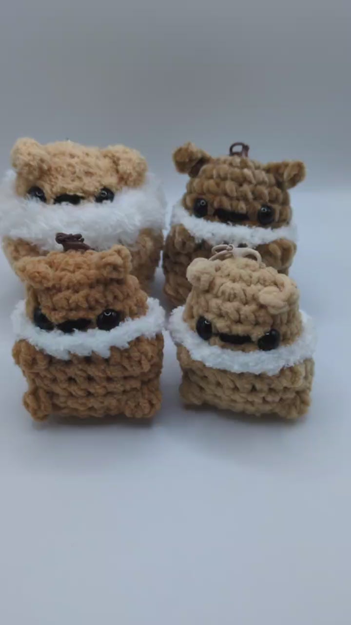 Eevee Squeaky Crochet Keychain