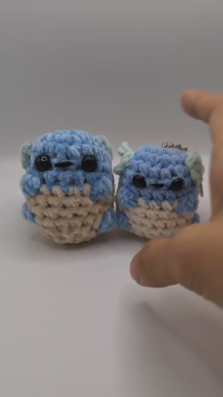 Wartortle Squeaky Crochet Keychain