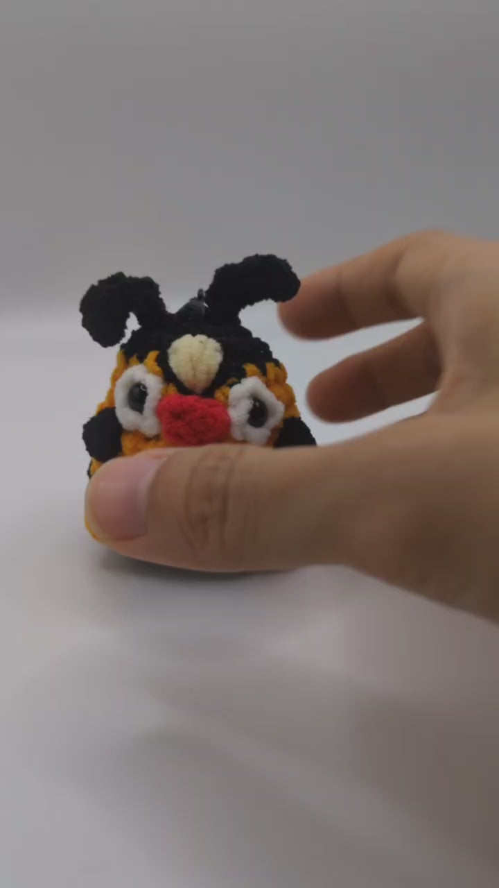 Tepig Squeaky Crochet Keychain