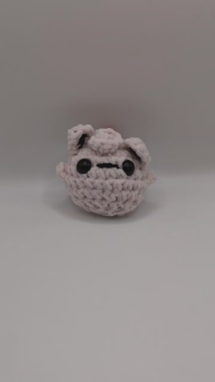 Jigglypuff Squeaky Crochet Keychain