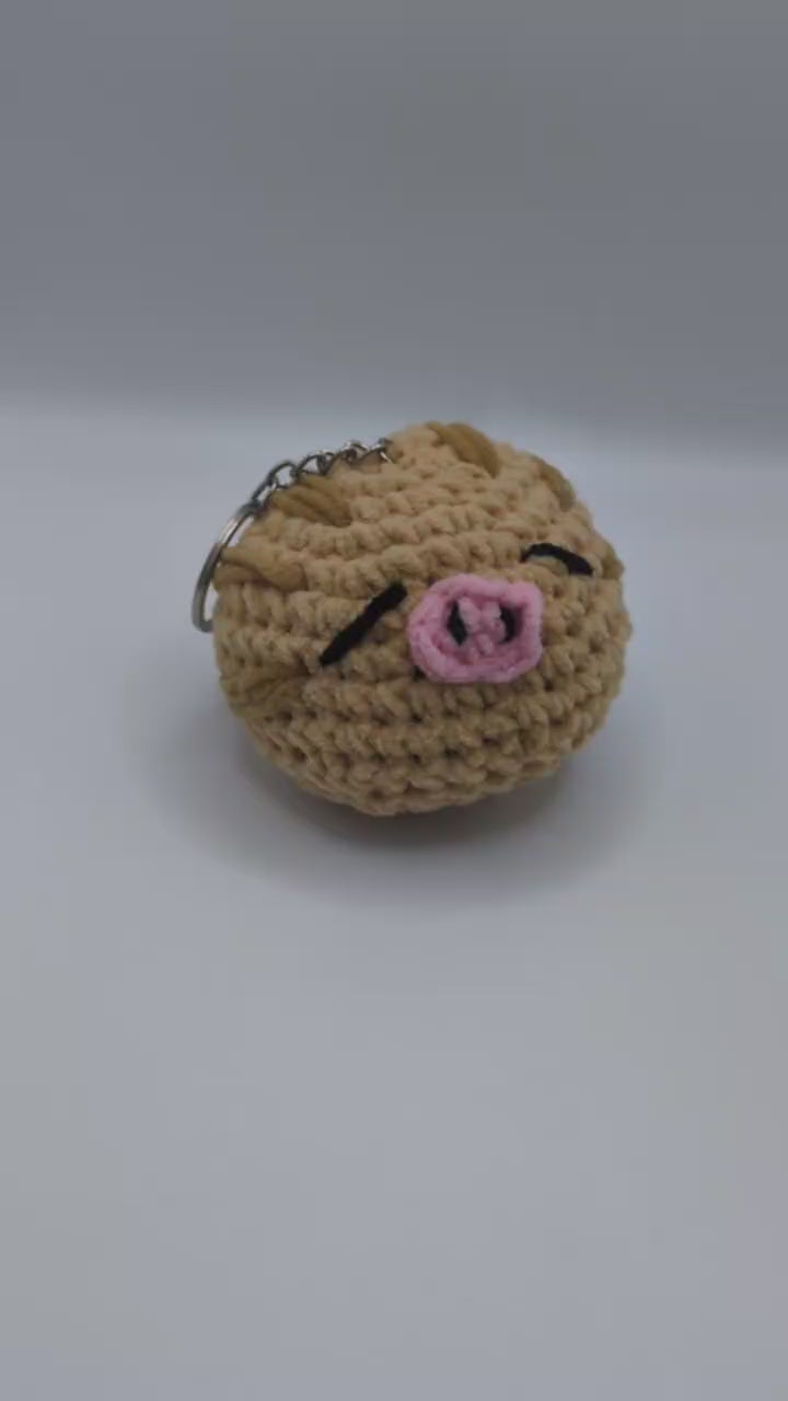 Swinub Squeaky Crochet Keychain