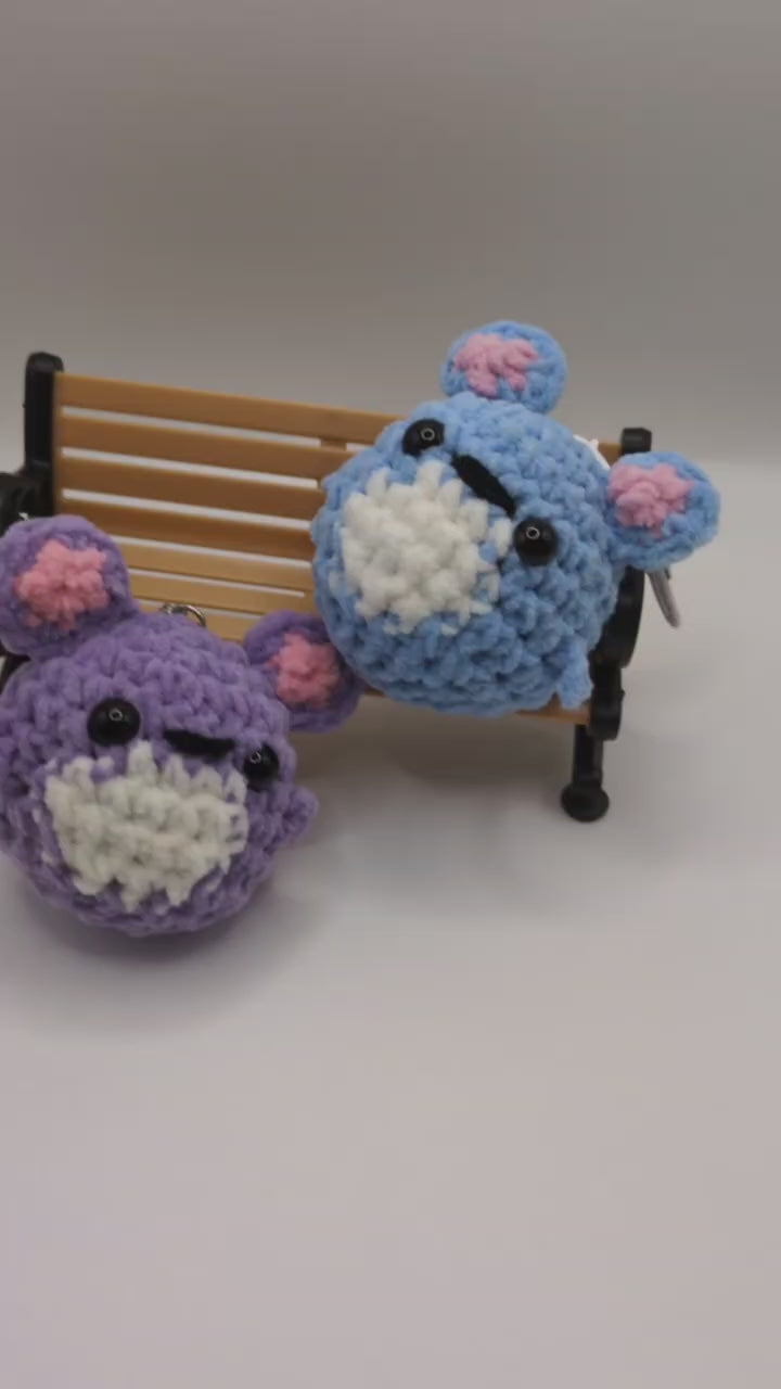 Marill Squeaky Crochet Keychain
