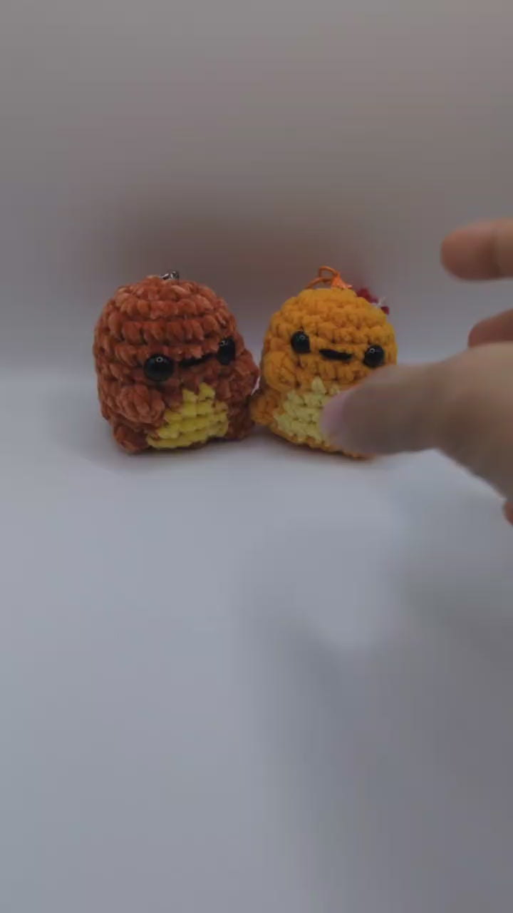 Charmander Squeaky Crochet Keychain