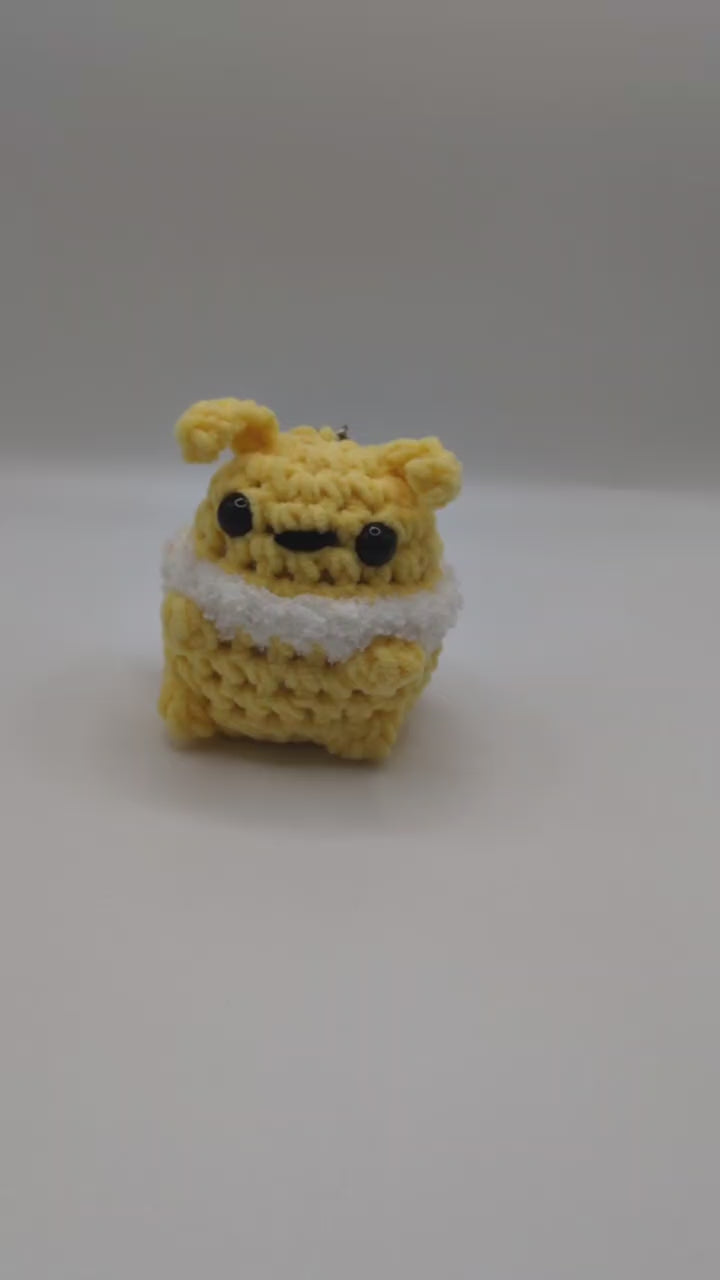 Jolteon Squeaky Crochet Keychain