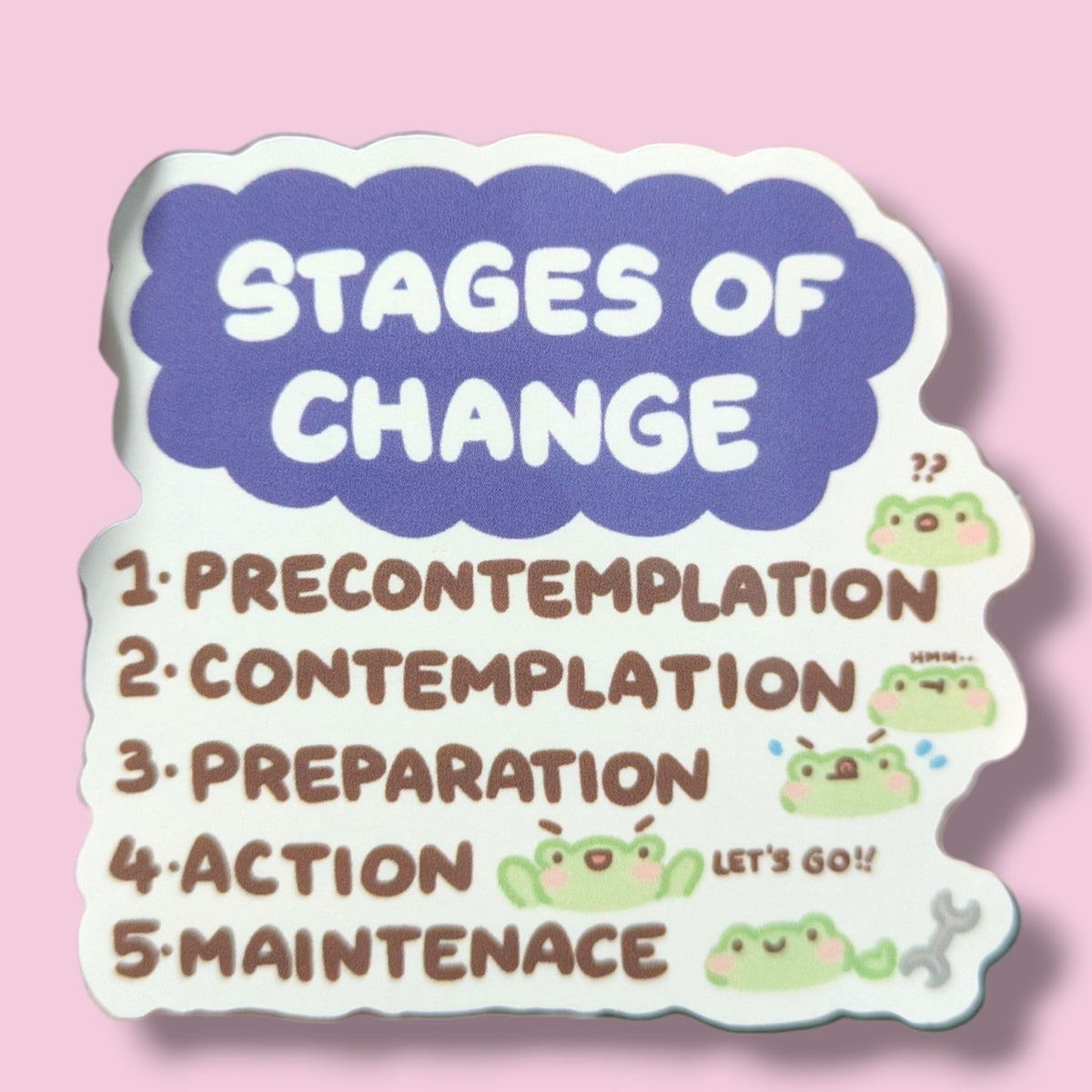Stages of Change Vinyl Sticker