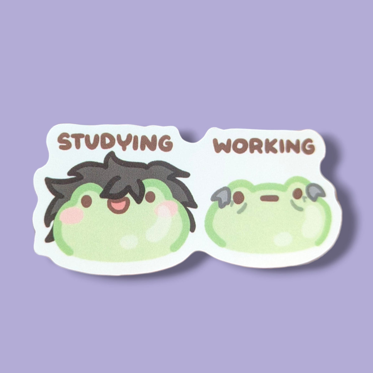 Studying Vs Working Vinyl Sticker